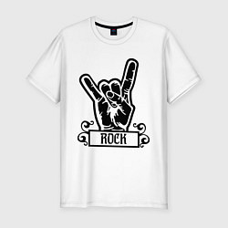 Футболка slim-fit Rock Addicted, цвет: белый