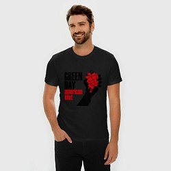 Футболка slim-fit Green Day: American idiot, цвет: черный — фото 2