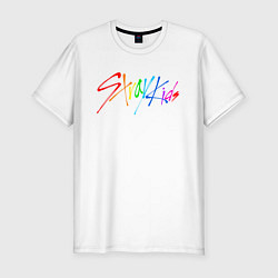 Футболка slim-fit STRAY KIDS АВТОГРАФЫ, цвет: белый