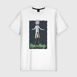 Футболка slim-fit Rick Sanchez, цвет: белый