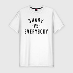 Футболка slim-fit Shady vs everybody, цвет: белый
