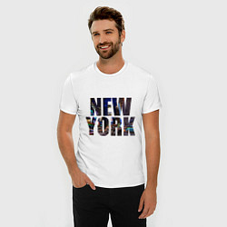 Футболка slim-fit New York Streets, цвет: белый — фото 2