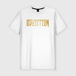 Футболка slim-fit Led Zeppelin, цвет: белый