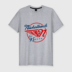 Футболка slim-fit Nickelback est. 1995, цвет: меланж