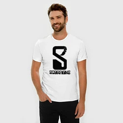 Футболка slim-fit Scorpions logo, цвет: белый — фото 2