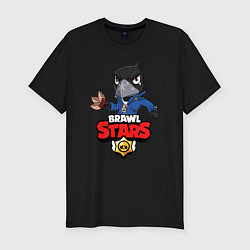 Мужская slim-футболка BRAWL STARS CROW