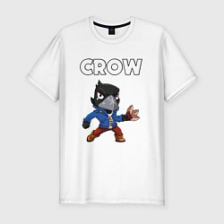 Футболка slim-fit BRAWL STARS CROW, цвет: белый