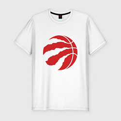 Футболка slim-fit Toronto Raptors, цвет: белый