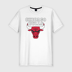 Футболка slim-fit CHICAGO BULLS, цвет: белый