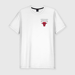 Футболка slim-fit CHICAGO BULLS НА СПИНЕ, цвет: белый