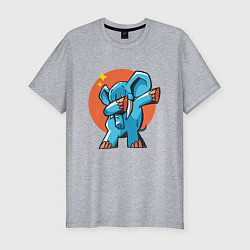 Футболка slim-fit Dab Elephant, цвет: меланж