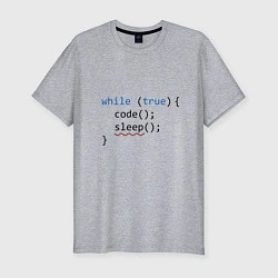 Футболка slim-fit Code - sleep, цвет: меланж