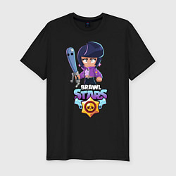 Футболка slim-fit Brawl Stars BIBI, цвет: черный