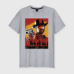 Футболка slim-fit Red dead redemption 2, цвет: меланж