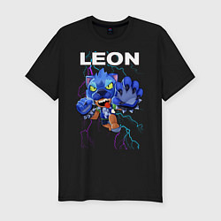 Футболка slim-fit Brawl Stars LEON, цвет: черный