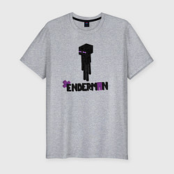 Футболка slim-fit Enderman, цвет: меланж