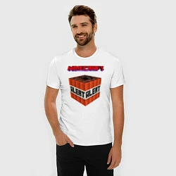 Футболка slim-fit Minecraft, цвет: белый — фото 2