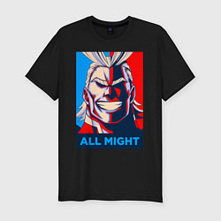 Футболка slim-fit MY HERO ACADEMIA All might, цвет: черный