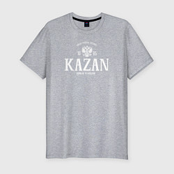 Футболка slim-fit Казань Born in Tatarstan, цвет: меланж