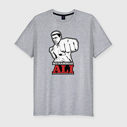 Мужская slim-футболка Muhammad Ali