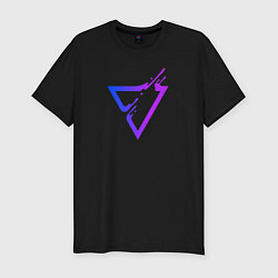 Футболка slim-fit Liquid Triangle, цвет: черный