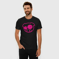 Футболка slim-fit Subaru Power Pig, цвет: черный — фото 2