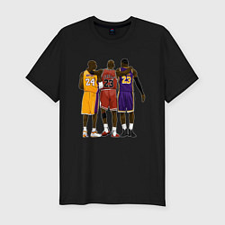 Футболка slim-fit Kobe, Michael, LeBron, цвет: черный