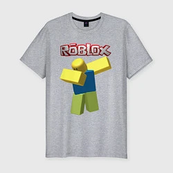 Мужская slim-футболка Roblox Dab