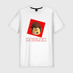 Мужская slim-футболка ROBLOX