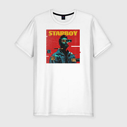 Футболка slim-fit STARBOY, цвет: белый