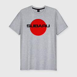 Футболка slim-fit SUBARU, цвет: меланж