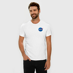 Футболка slim-fit NASA, цвет: белый — фото 2