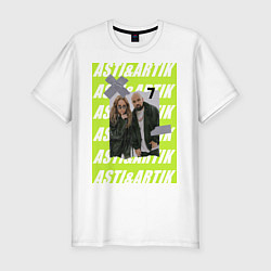 Футболка slim-fit Artik & Asti 7, цвет: белый