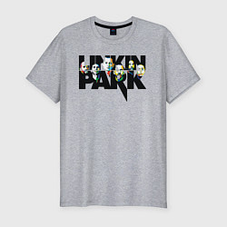 Футболка slim-fit LINKIN PARK, цвет: меланж