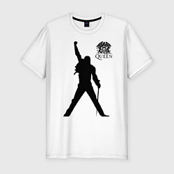 Футболка slim-fit Queen двусторонняя, цвет: белый