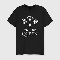 Футболка slim-fit QUEEN НА СПИНЕ, цвет: черный