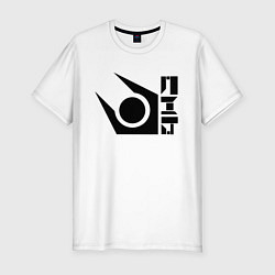 Мужская slim-футболка Half life combine logo