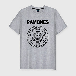 Мужская slim-футболка RAMONES