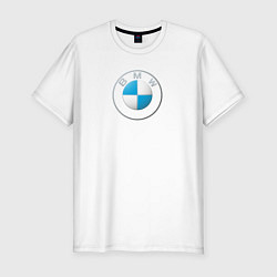 Футболка slim-fit BMW LOGO 2020, цвет: белый