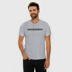 Футболка slim-fit Shinedown, цвет: меланж — фото 2
