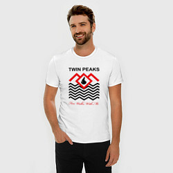 Футболка slim-fit Twin Peaks, цвет: белый — фото 2