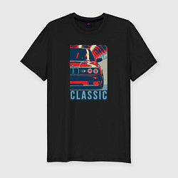 Футболка slim-fit BMW e30 classic, цвет: черный