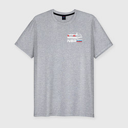 Футболка slim-fit Nissan Bluebird Russia, цвет: меланж