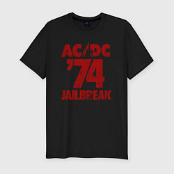 Мужская slim-футболка ACDC 74 jailbreak