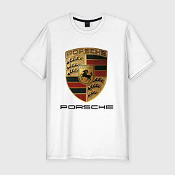 Футболка slim-fit PORSCHE, цвет: белый