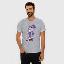 Футболка slim-fit SONIC Кошка Блейз, цвет: меланж — фото 2