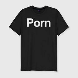 Мужская slim-футболка Porn