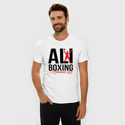 Футболка slim-fit Muhammad Ali, цвет: белый — фото 2