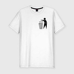 Футболка slim-fit Trash 2020, цвет: белый