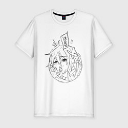 Мужская slim-футболка Anime girl